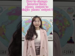 كيفية تغيير عاكس 220 فولت ثلاثي المرحلة إلى مخرج واحد المرحلة ؟