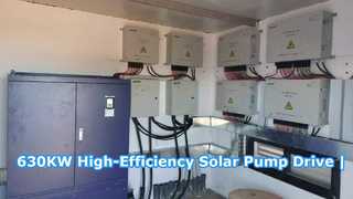 محرك المضخة الشمسية عالي الكفاءة بقدرة 630 كيلو وات